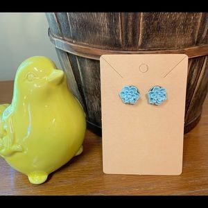 Mint Succulent Stud Earrings